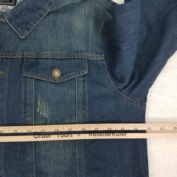 NEW Alliance Men's XL Cotton Denim Jacket in Cowboy Blue NWT - Picture 9 of 10